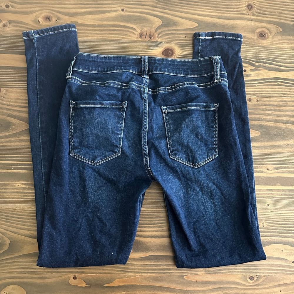 Women’s Arizona Jean Co Jeans Blue Size 0 Dark Wash Stretch Denim Five Pocket - Picture 3 of 7